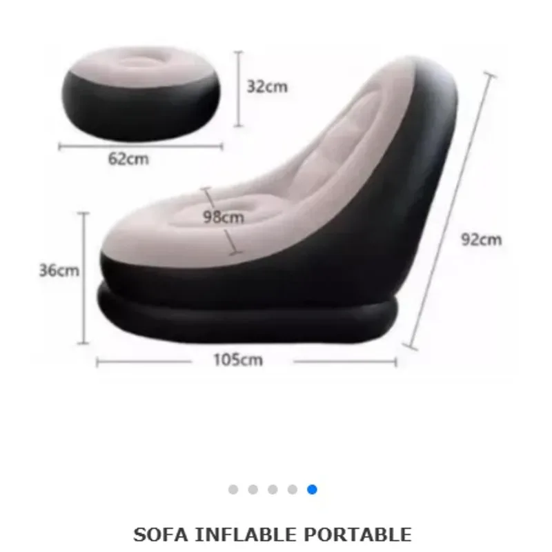 Silla Inflable con Reposapiés