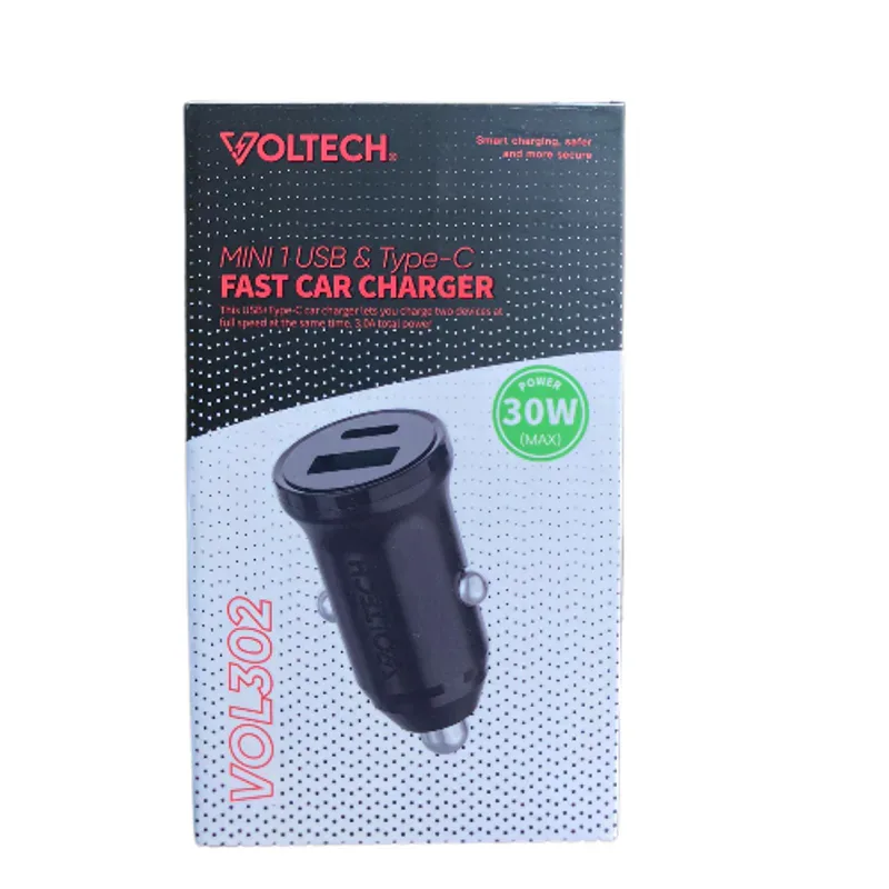 Cargador Carro TC-USB VOL302 Voltech