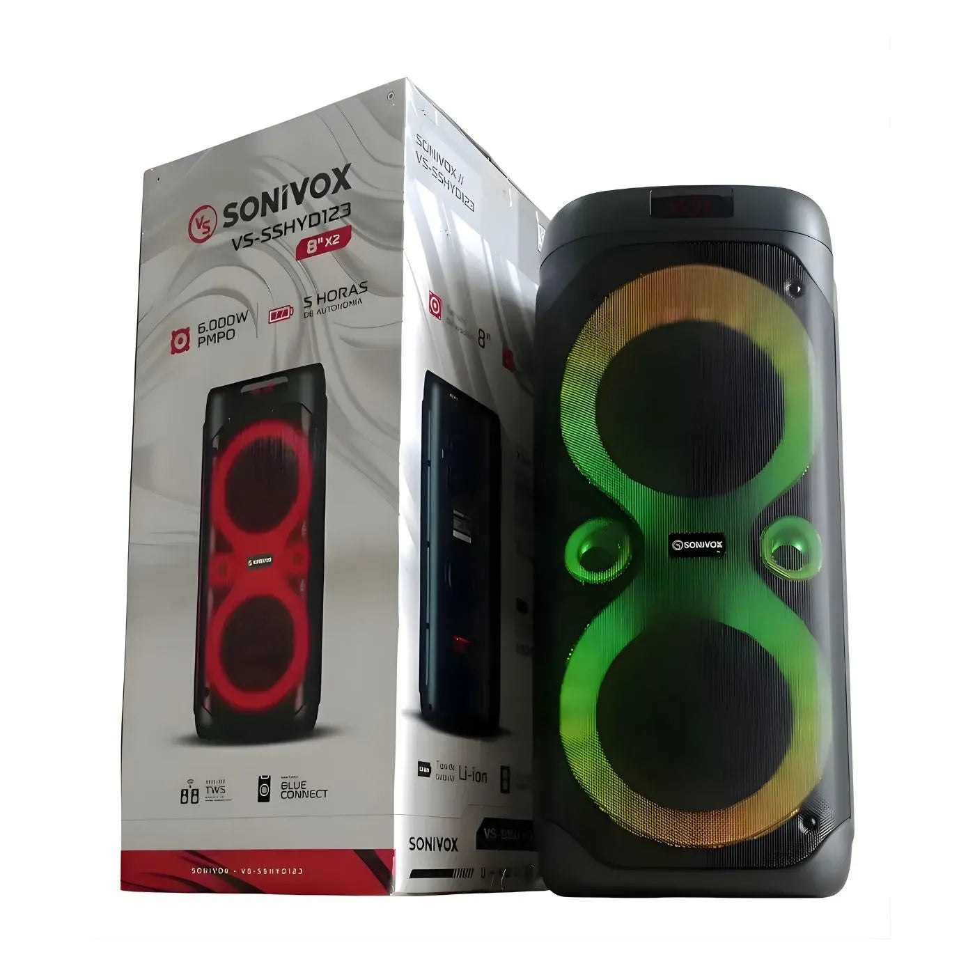 Cabina De Sonido Profesional Sonivox 8*2" VS-SSHYD123