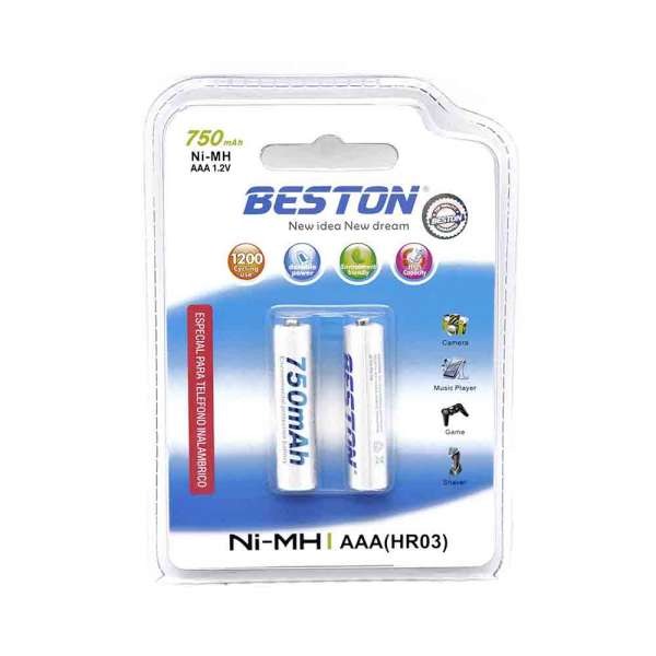 Batería Recargable BST-AAA 750x2