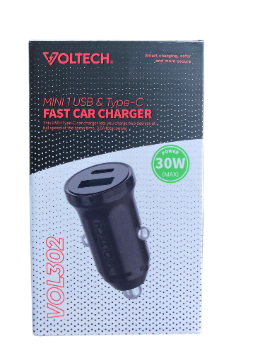 Cargador Carro TC-IPH VOL302 Voltech