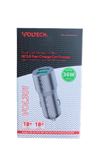 Cargador Carro TC VOL301 Voltech