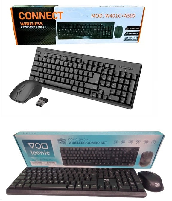 Combo Teclado+Mouse Inalámbrico TJ-808 W401C