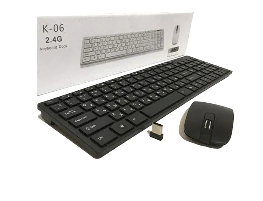 Combo Teclado+Mouse Inalambrico K-06